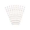 Picture of PAPER STRAWS HEARTS ROSE GOLD 19.5CM